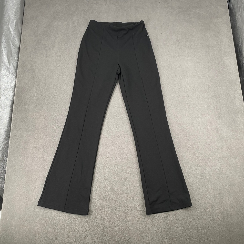 Sensational Collection Black Flare Leg Pintuck High Waist Dress Pants 6690 M